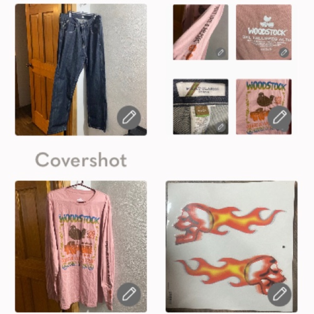 Woodstock long-sleeved 3XL & Phat Farm jeans 40/34